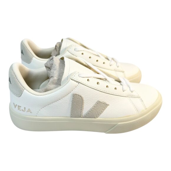 Veja Campo Leather Extra White/Natural Suede. Women's Size 5. New in box. - Picture 1 of 7